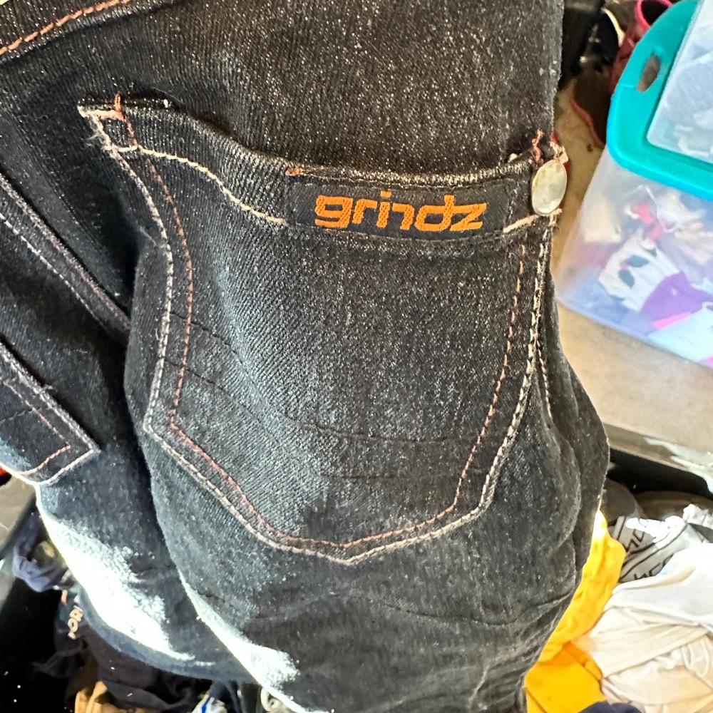 Grindz kids extreme sports padded jeans for skateboarding, BMX, scooters, etc